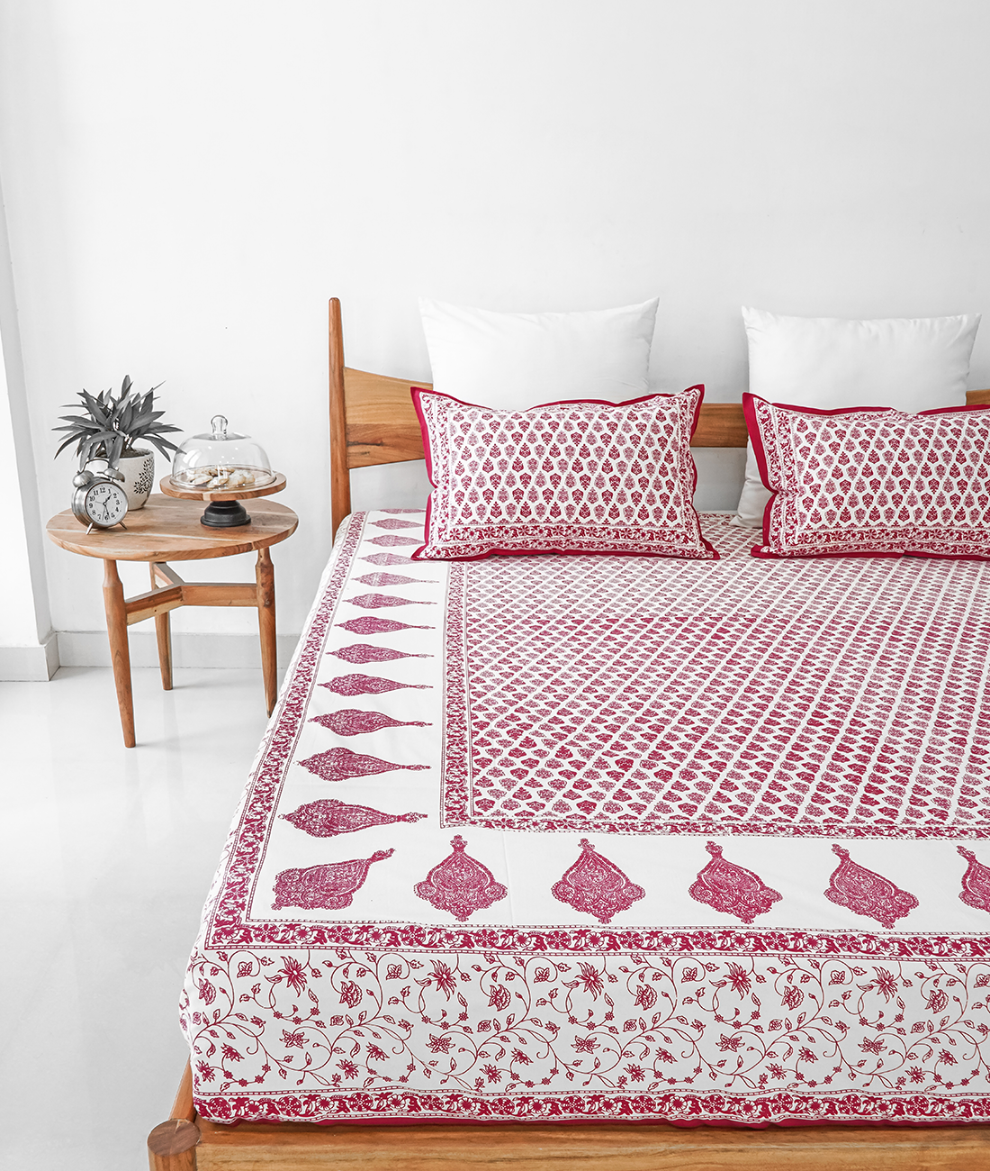 Mrigya Hand Block Print Double Bedsheet