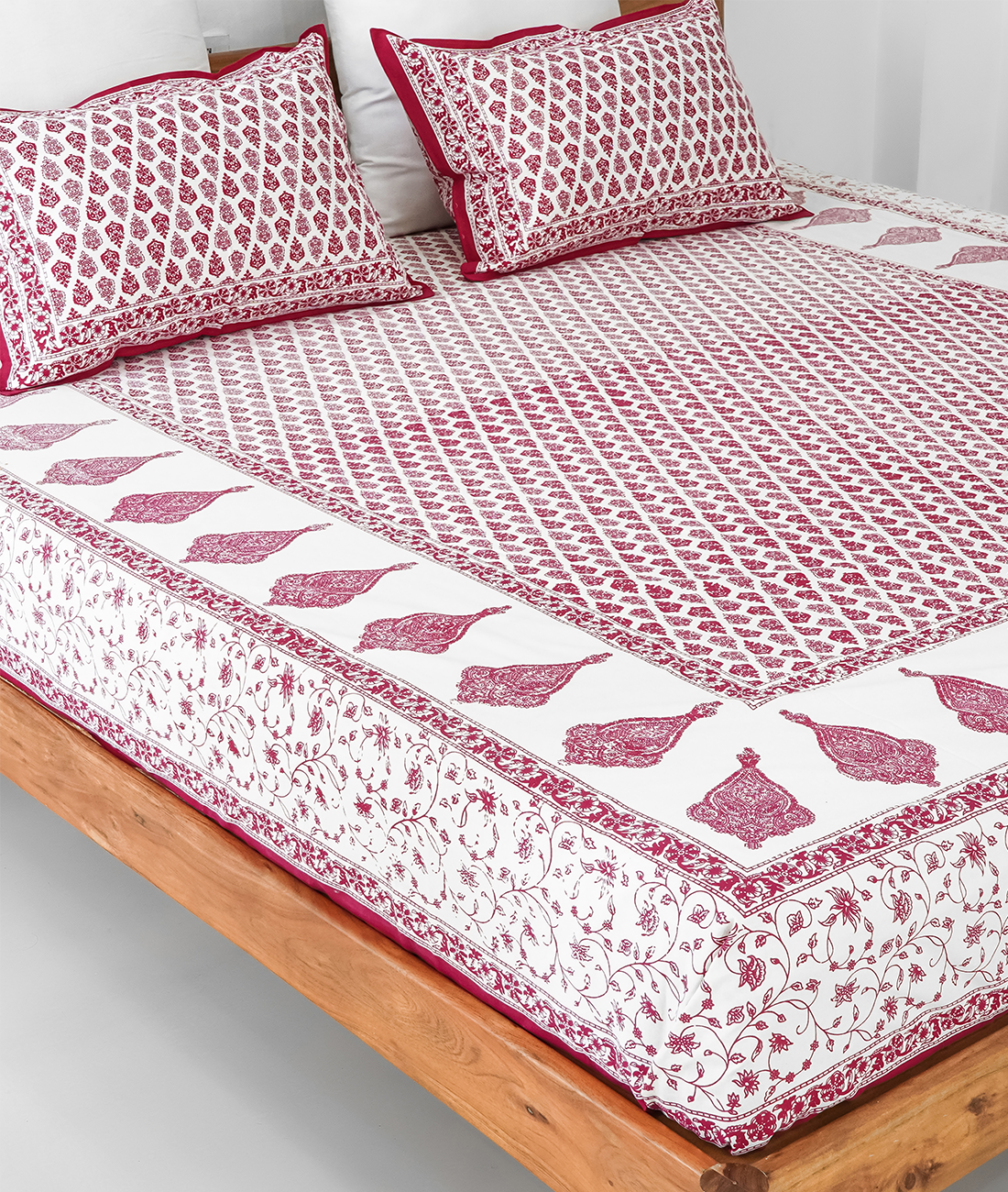 Mrigya Hand Block Print Double Bedsheet