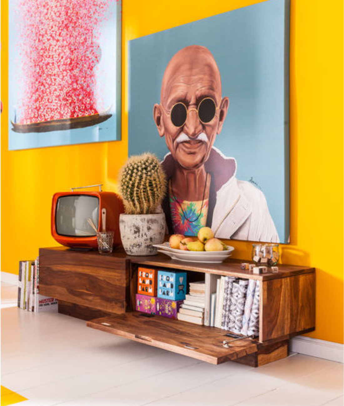 Mulhouse Solid Wood Tv Cabinet - Lakkadhaara