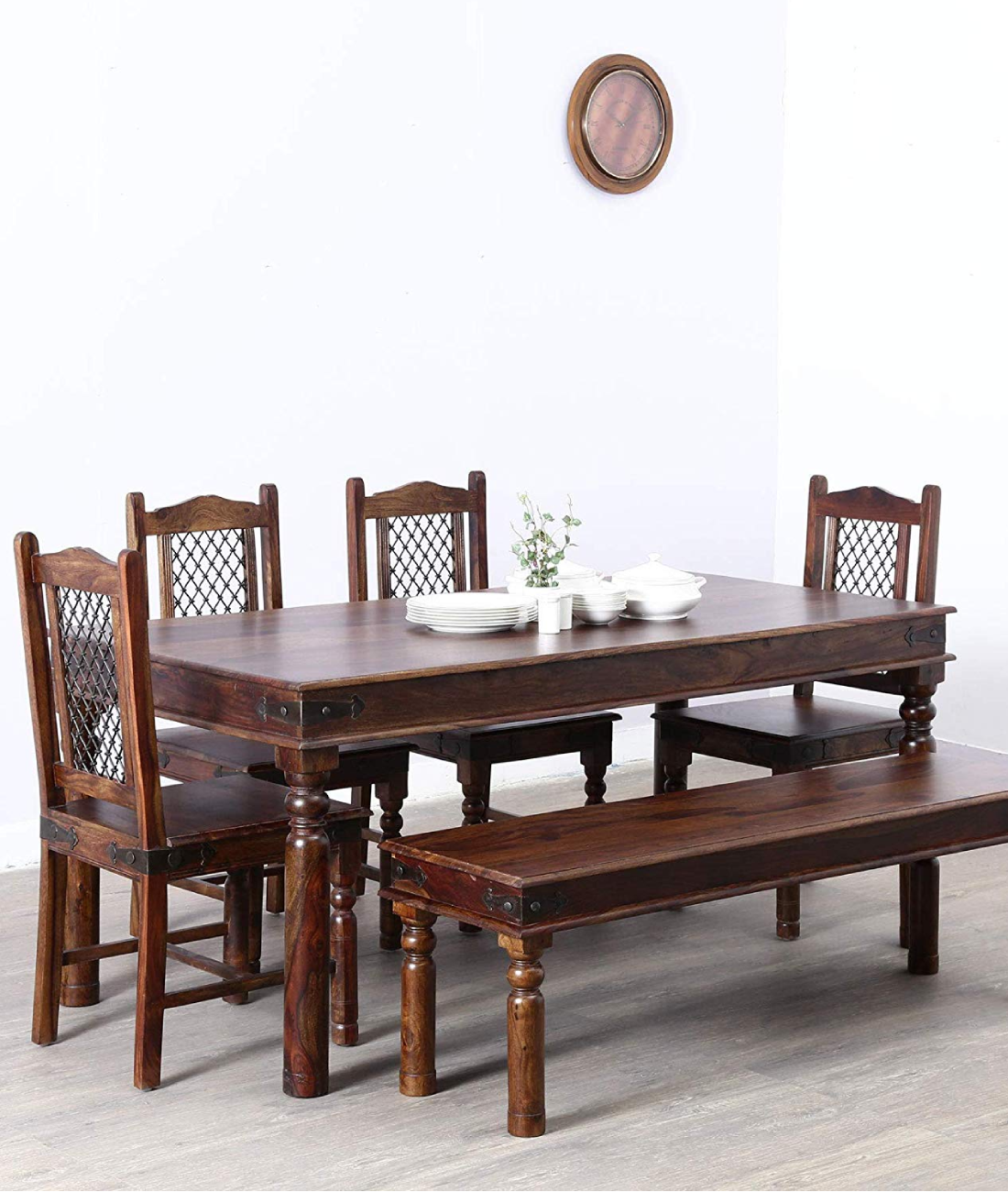 Jodhpur Solid Wood Six Seater Dining Set Lakkadhaara