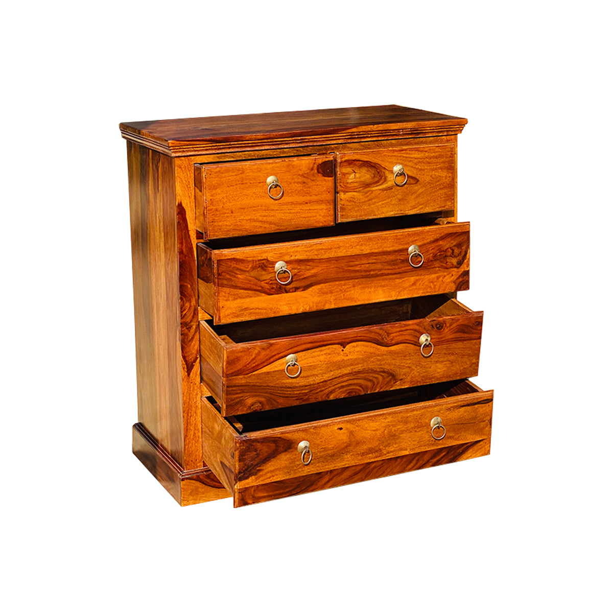 Pancha Solid Wood Chest Of Drawers - Lakkadhaara
