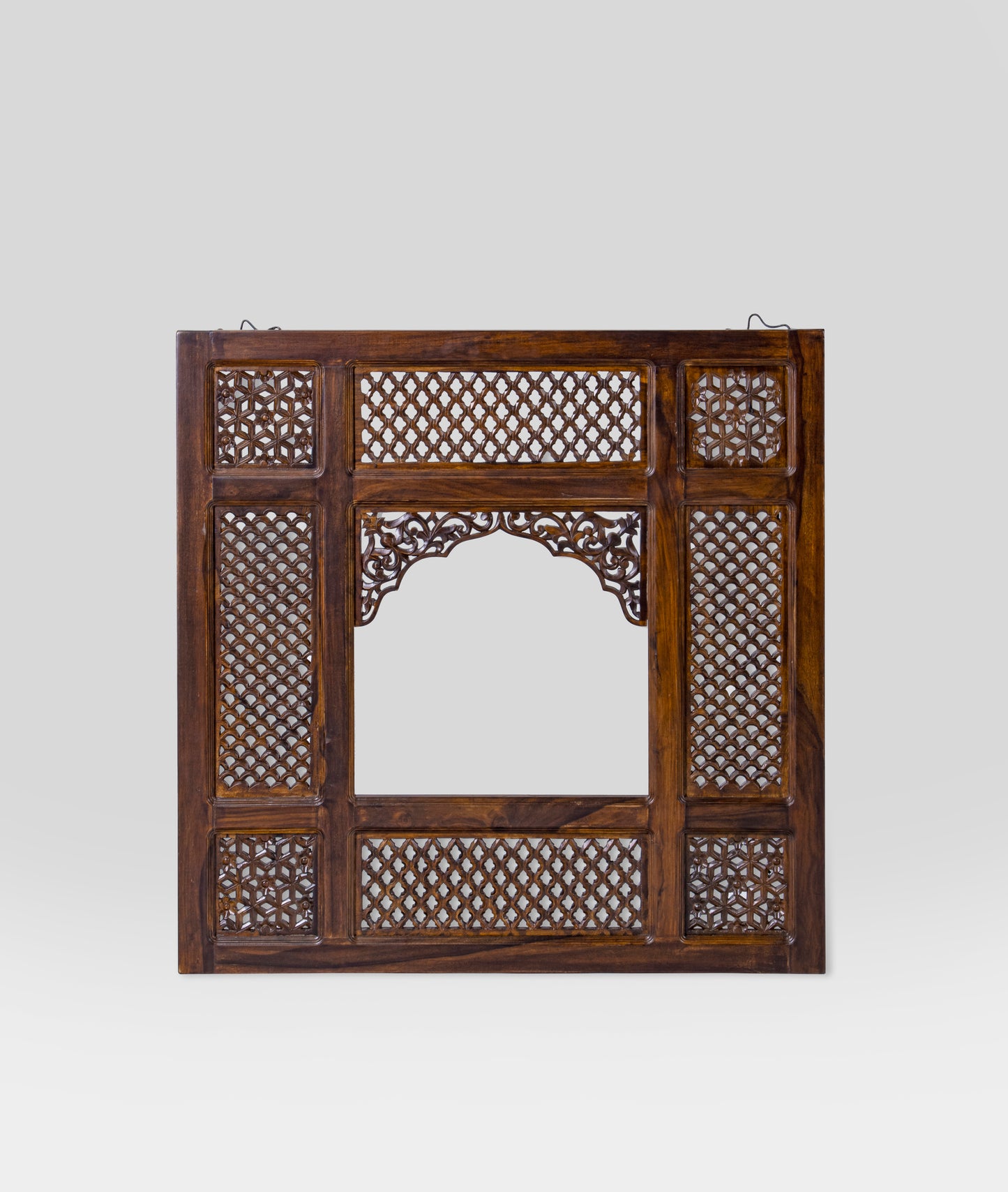 Rajasthani Carved Wooden Jharokha - Lakkadhaara