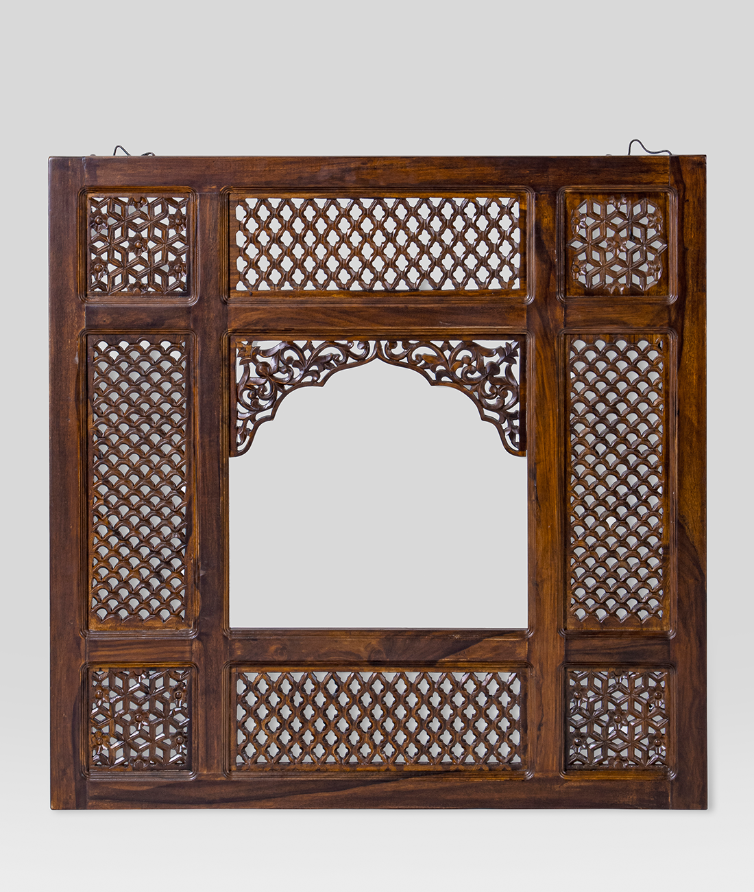 Rajasthani Carved Wooden Jharokha - Lakkadhaara