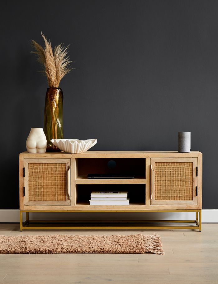 Rattan Webbed TV unit - Lakkadhaara