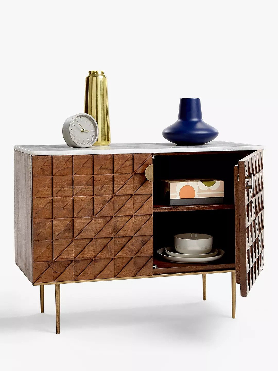 Romulus Marble cut Cabinet - Lakkadhaara