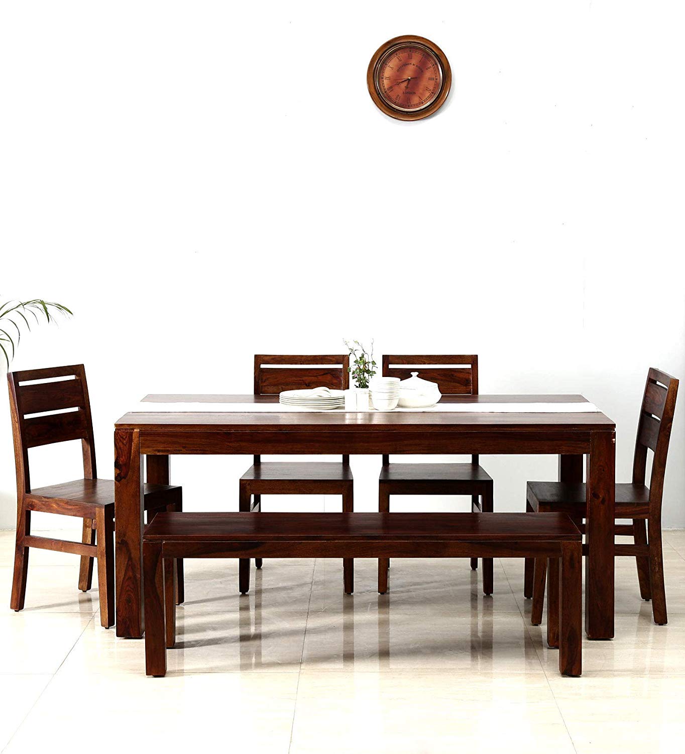 Teen Panti Six Seater Solid Wood Dining Set