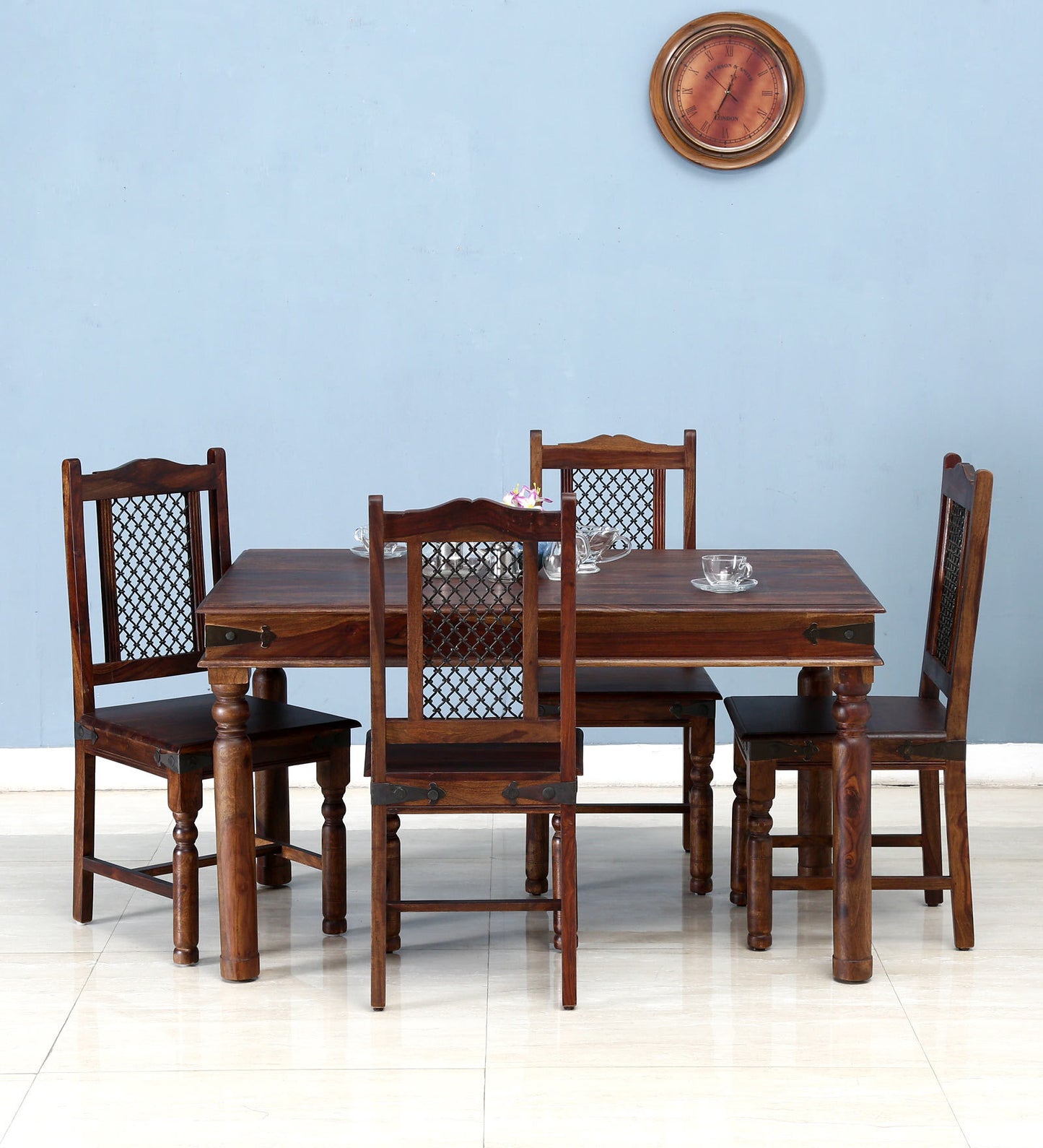 Jodhpur Solid Wood Six Seater Dining Set