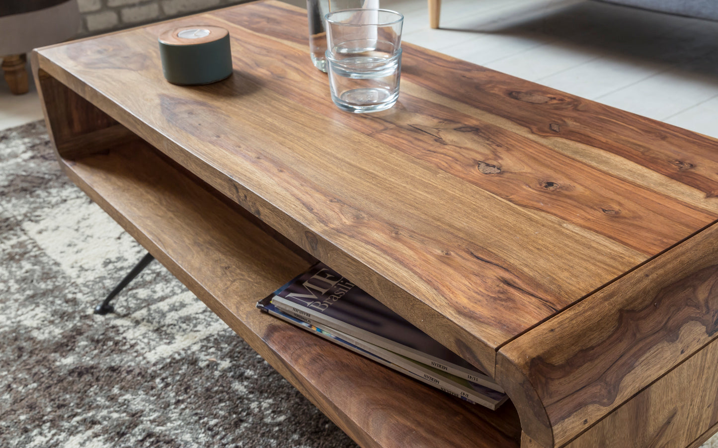 Sheera Solid Wood Center Table - Lakkadhaara