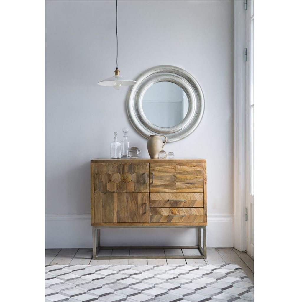 Solid Wood Multipurpose Side Storage Cabinet - Lakkadhaara