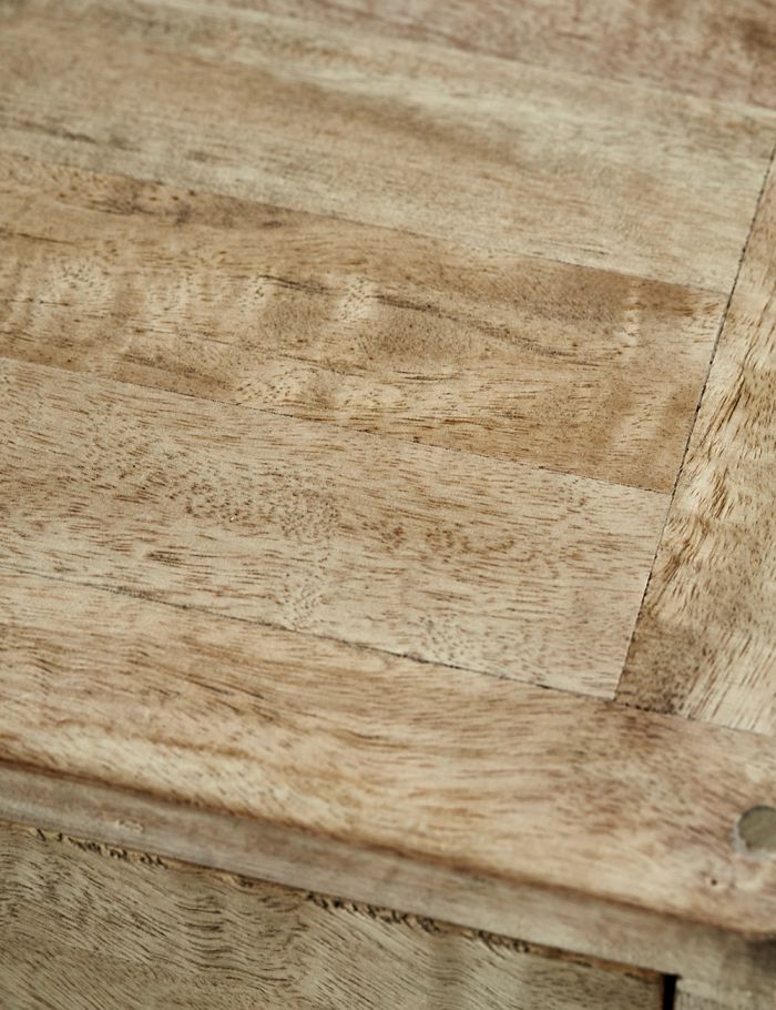 Solid Wood Rattan Ten Chest Of Drawers - Lakkadhaara