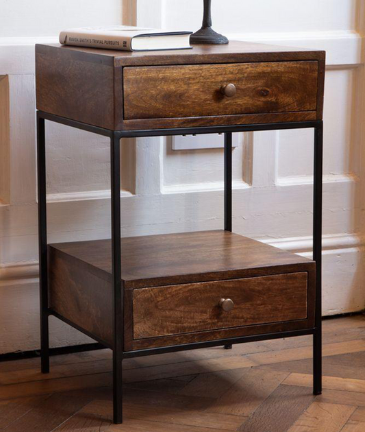Stubborn 2-Drawer Bedside Table - Lakkadhaara