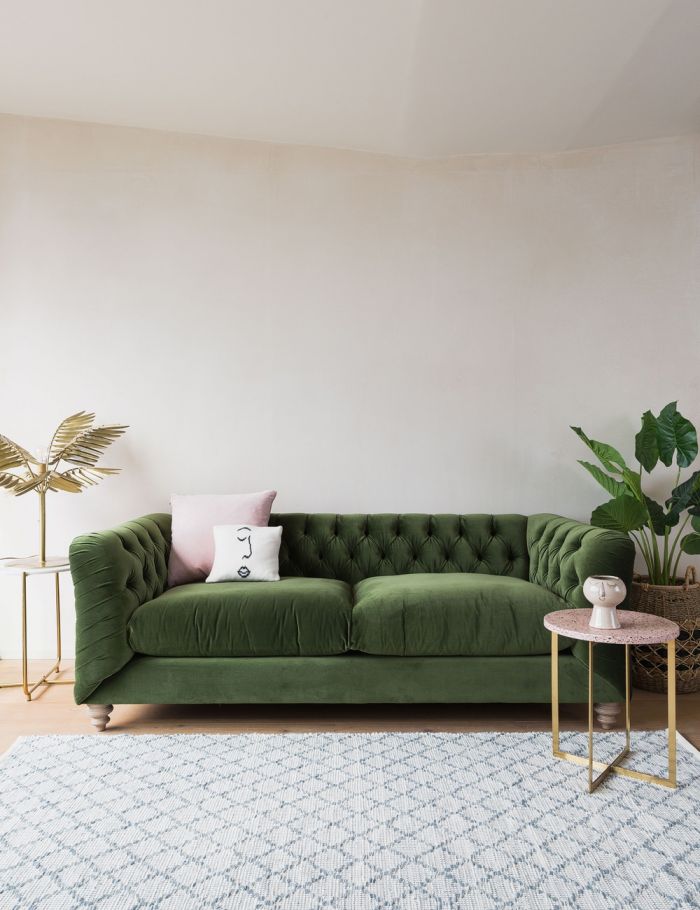 Theseus Chesterfield Three Seater Sofa - Lakkadhaara