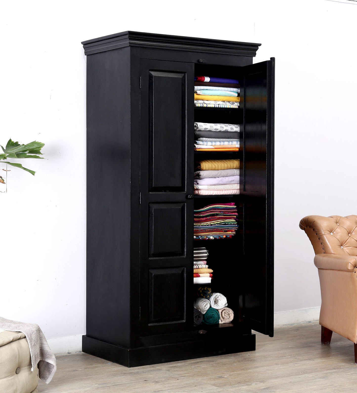 Urban Solid Wood Wardrobe - Lakkadhaara