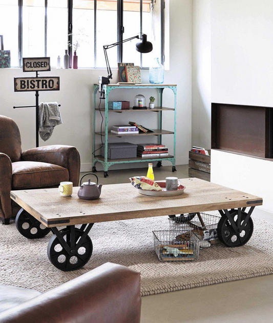 Lycia Coffee Table With Wheels