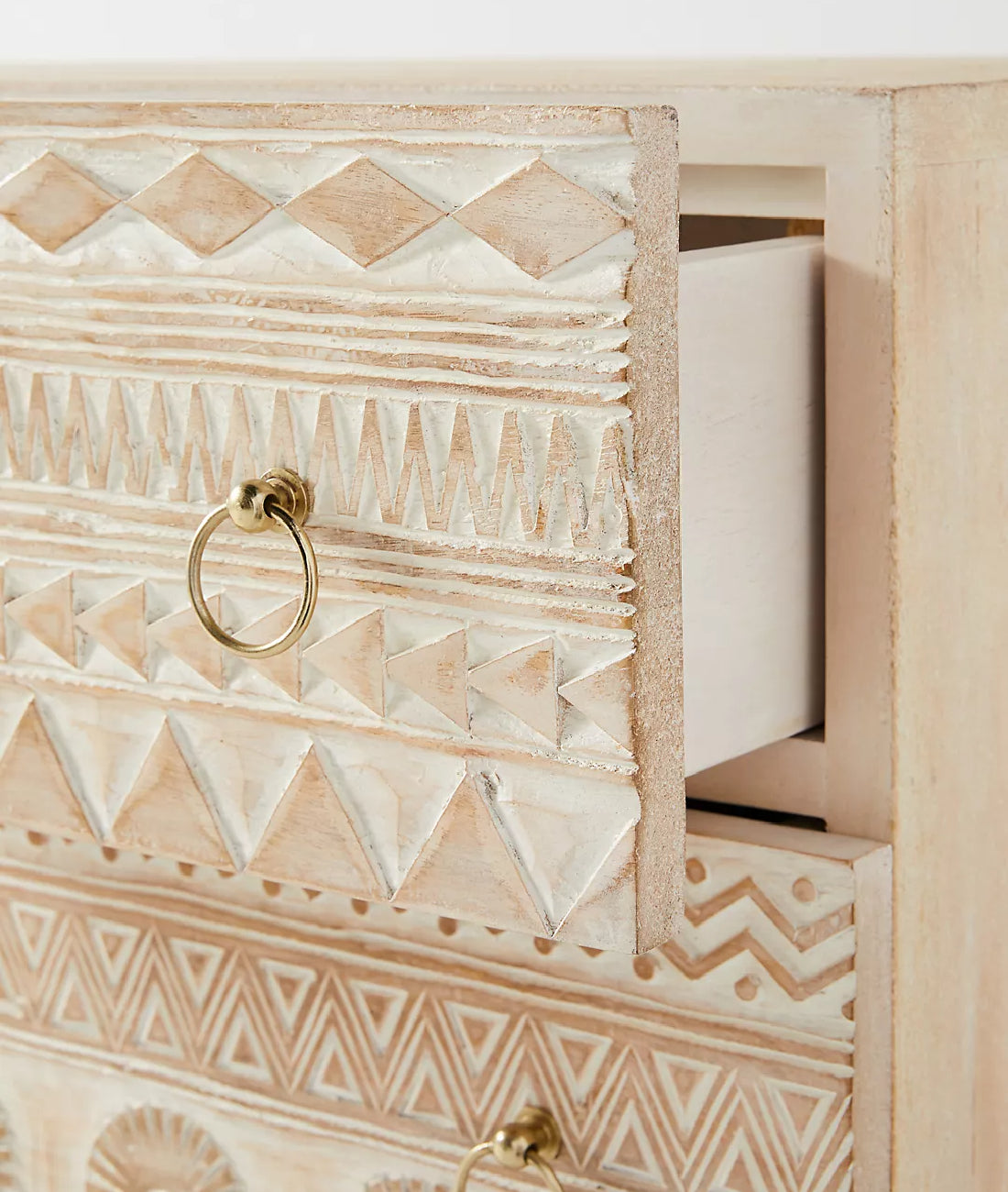 Apollo Carved Mango Wood Sideboard - Lakkadhaara