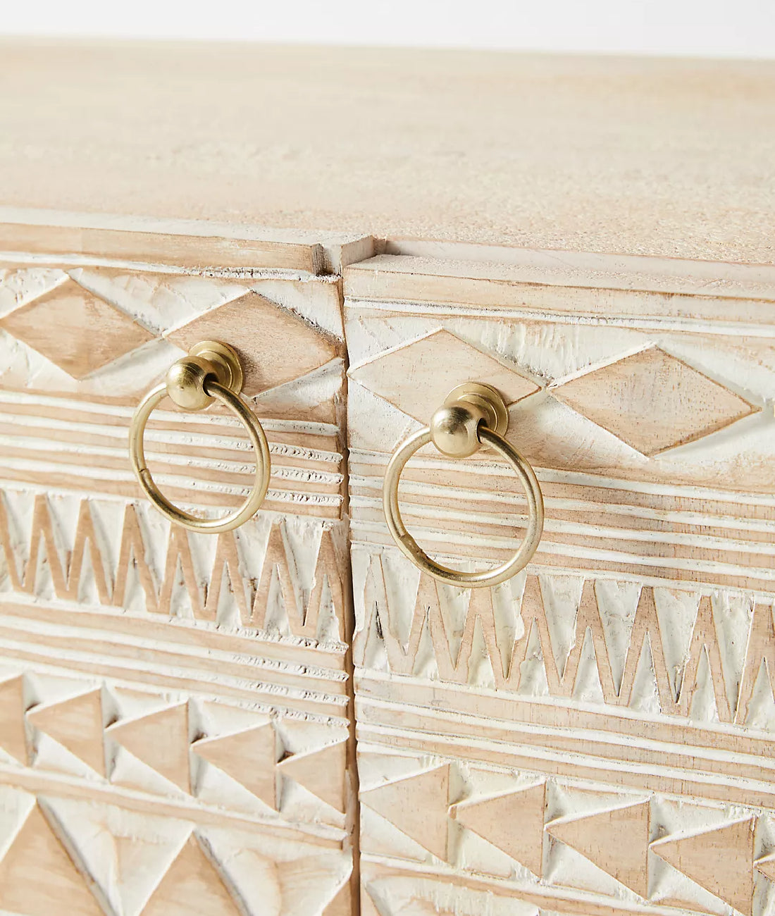 Apollo Carved Mango Wood Sideboard - Lakkadhaara