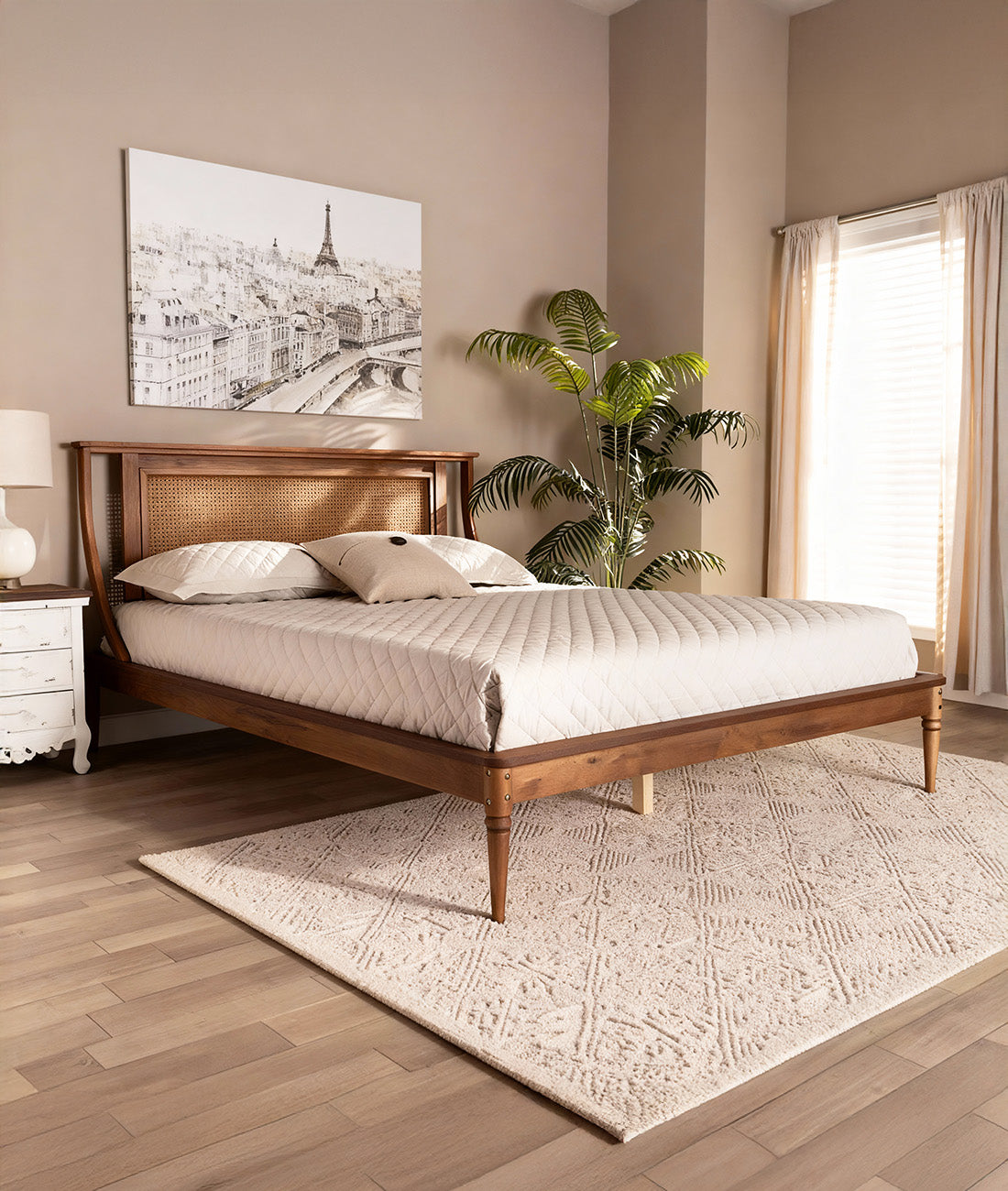 Dublin Rattan Queen Bed