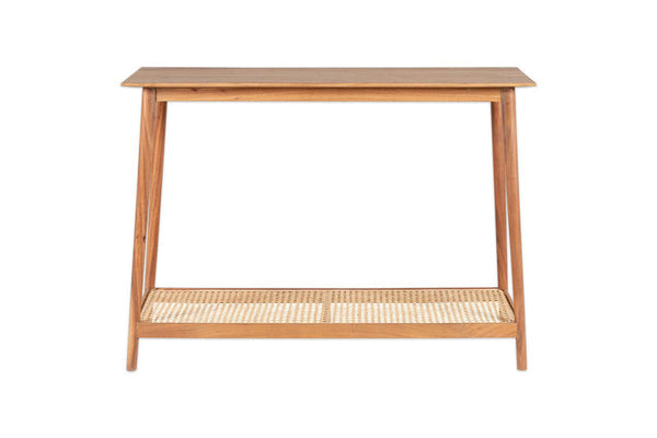 Bloom Console Table - Sheesham Wood & Woven Cane Console India ...