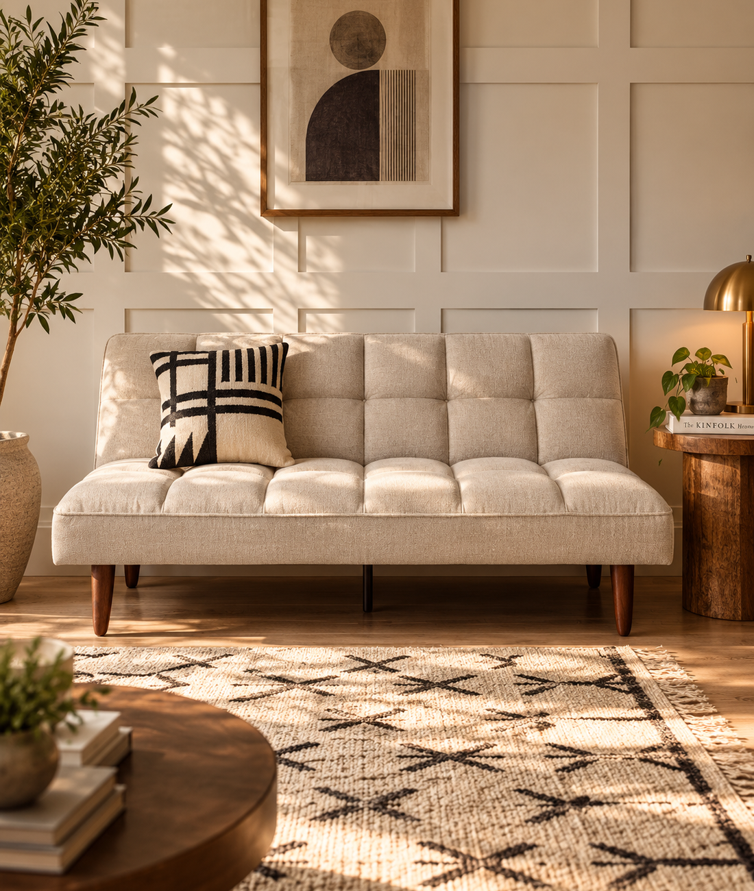 Brontes Sofa Bed - Beige