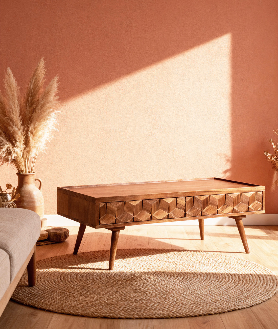 Cassandra Mid-Century Center Table