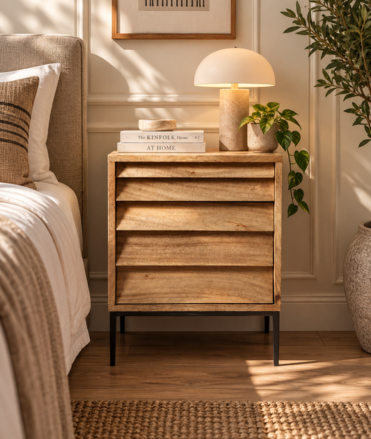 Dazbog Solid Wood Bed Side
