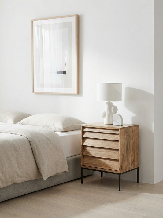 Dazbog Solid Wood Bed Side
