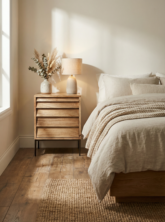 Dazbog Solid Wood Bed Side