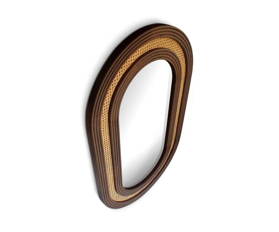 Ehra Rattan Mirror - Lakkadhaara