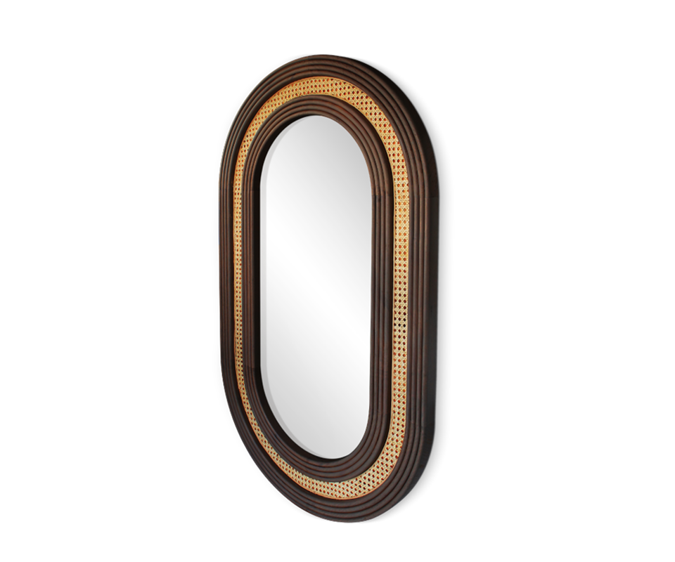 Ehra Rattan Mirror - Lakkadhaara
