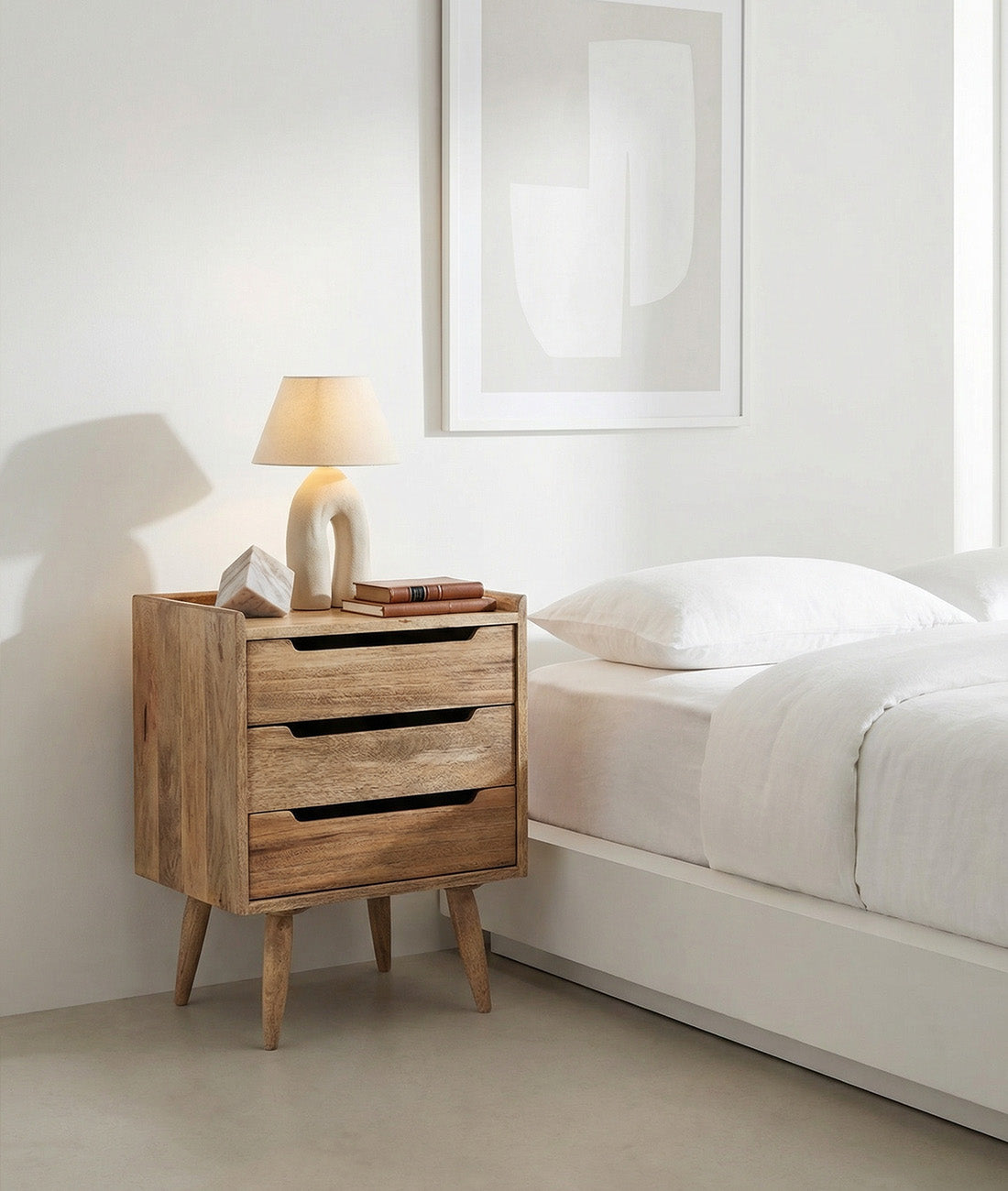 Finola Solid Wood Bed Side