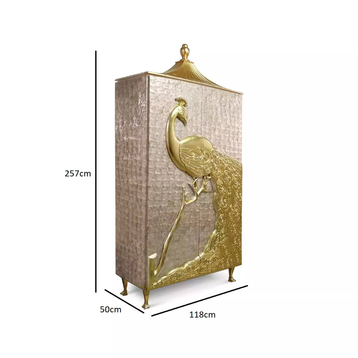 Measurement of Golden Peacock Wardrobe
