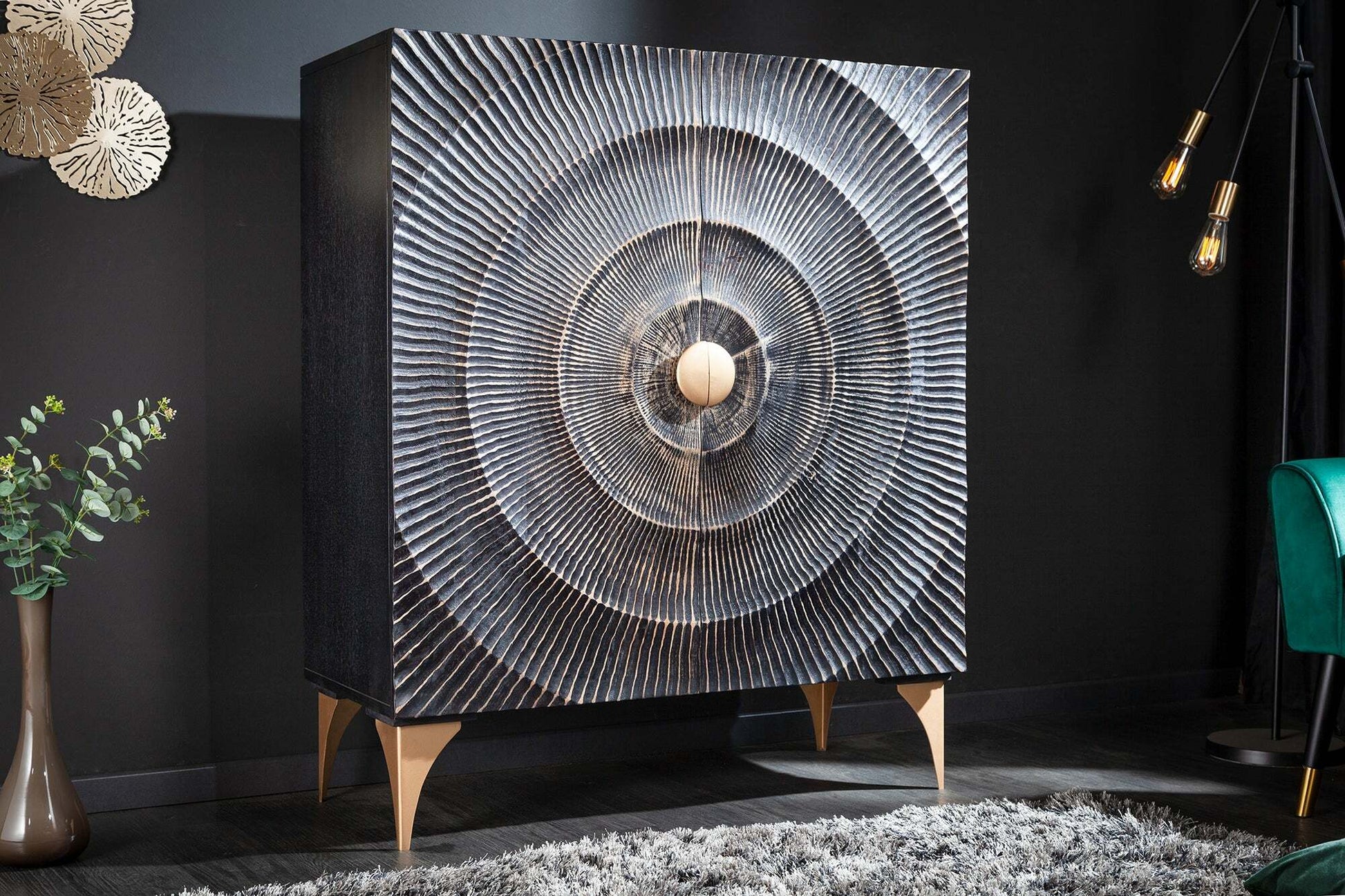 Golden Sunburst Cabinet - Lakkadhaara