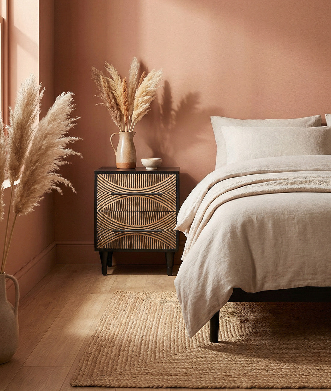 Izzy Carved Bed Side