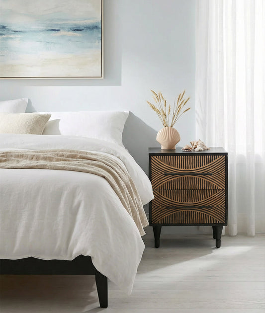 Izzy Carved Bed Side