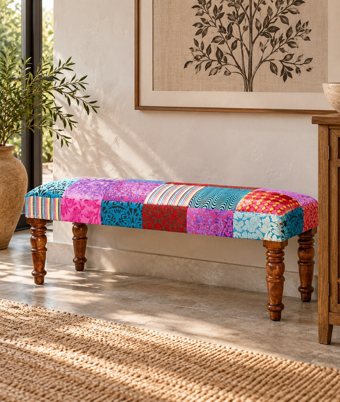 Jodhpuri Two Seater Bench