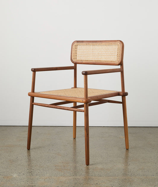 June Dining Chair with Armrest - Lakkadhaara