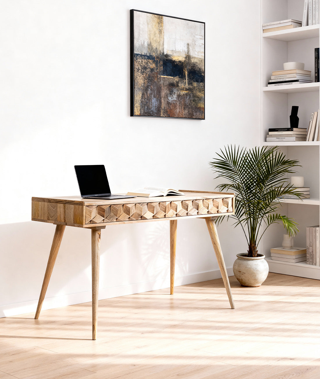 Juno Cube Study Table side view