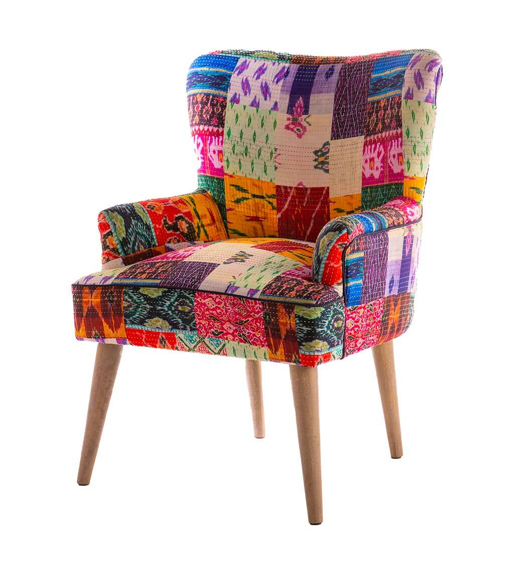 Kantha Wing Accent Chair - Lakkadhaara