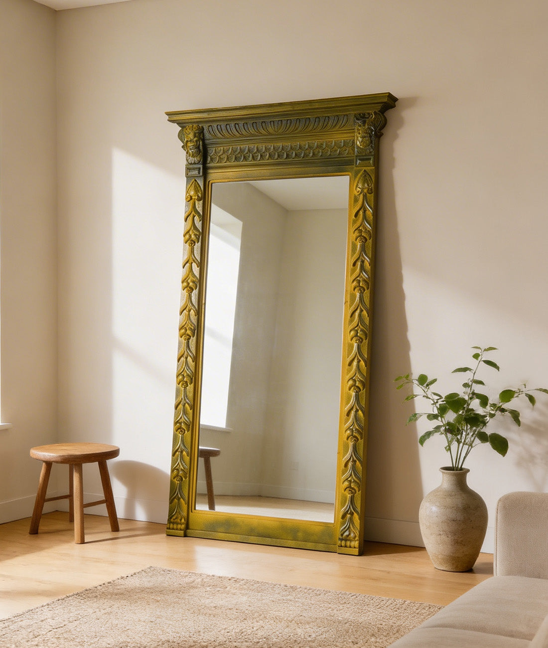 Nakul Carved Mirror