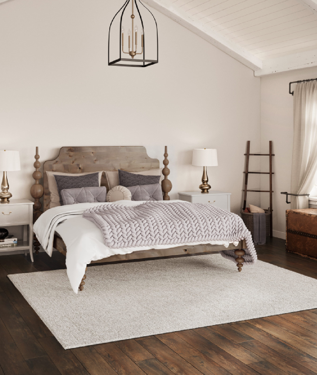 Opal Solid Wood Bed - Lakkadhaara