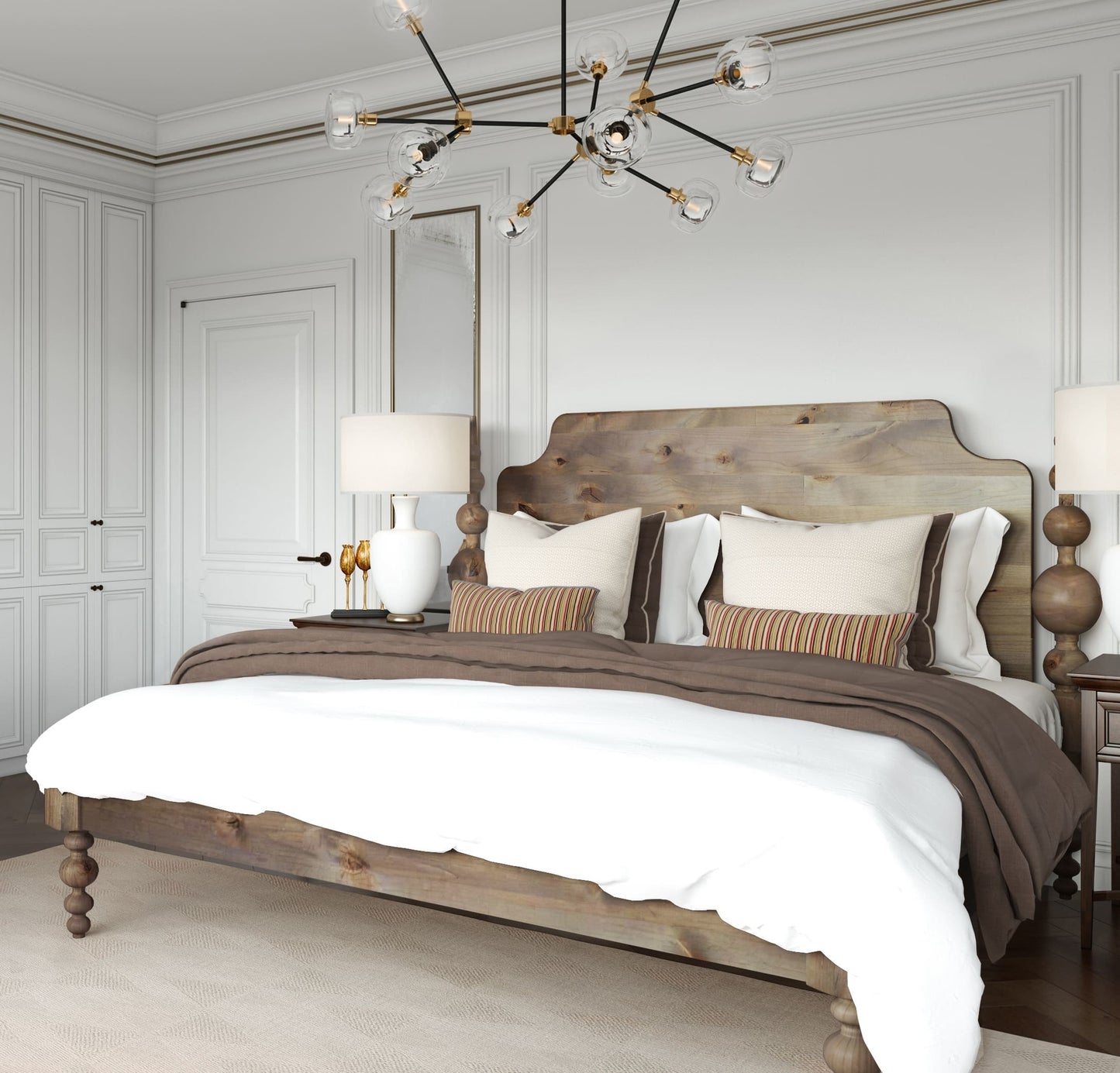 Opal Solid Wood Bed - Lakkadhaara