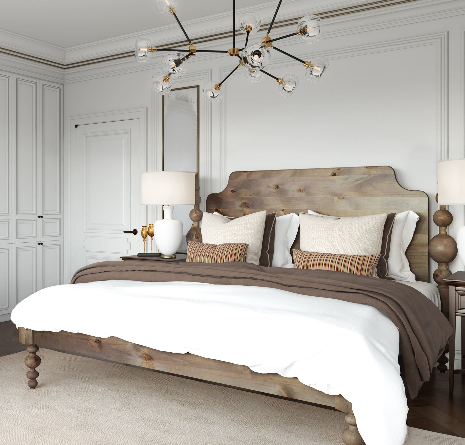 Opal Solid Wood Bed - Lakkadhaara