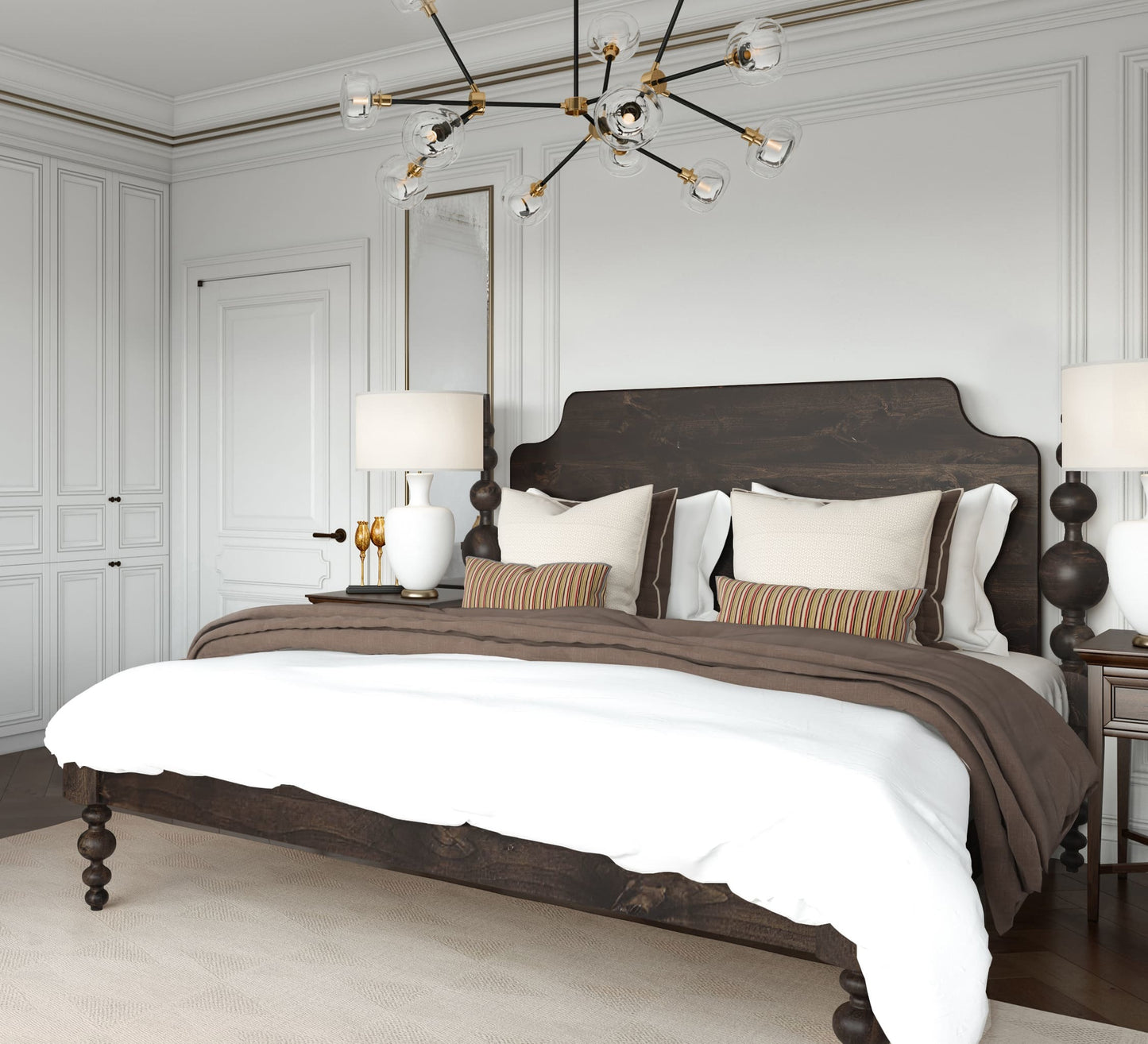 Opal Solid Wood Bed - Lakkadhaara
