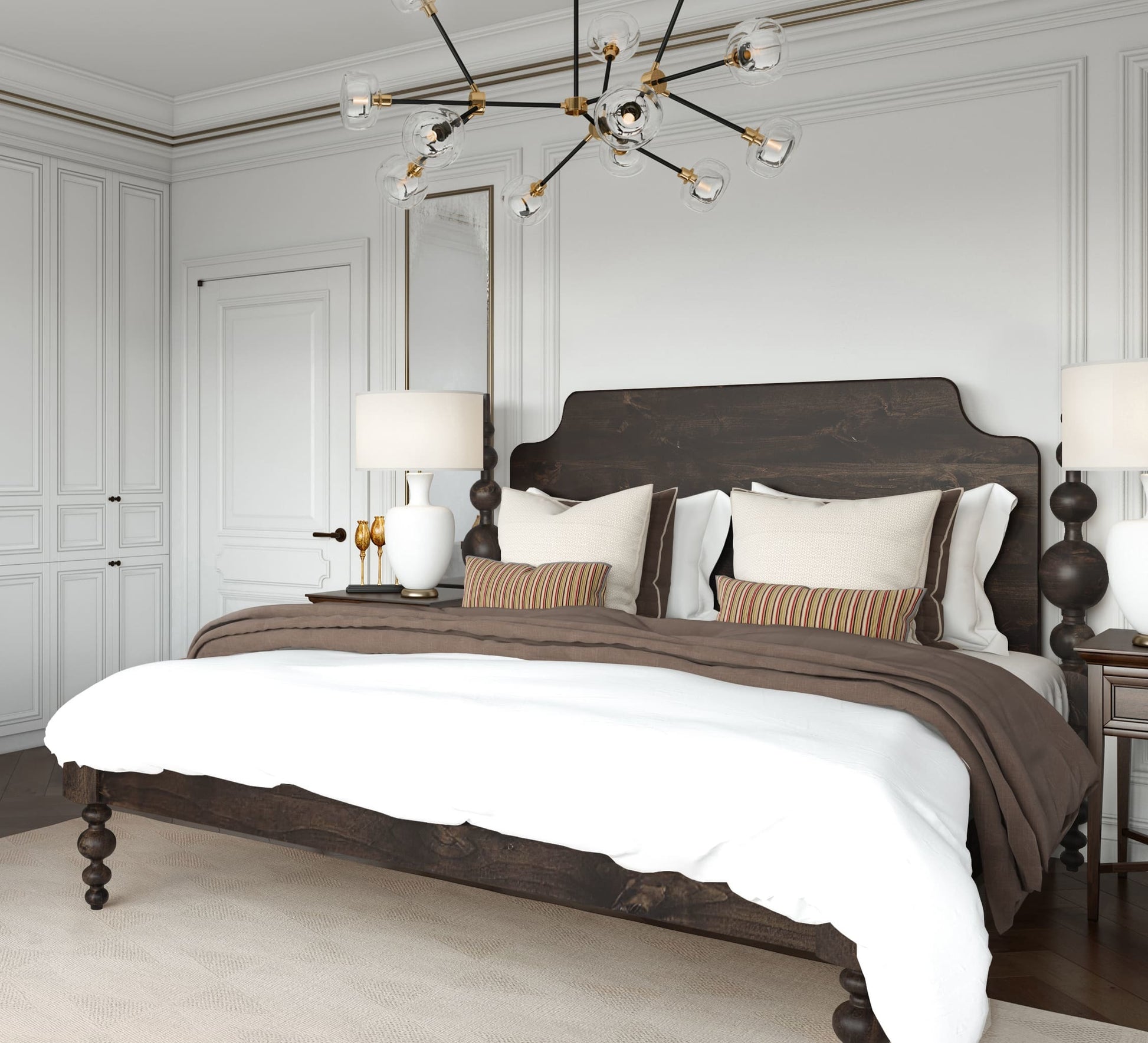 Opal Solid Wood Bed - Lakkadhaara
