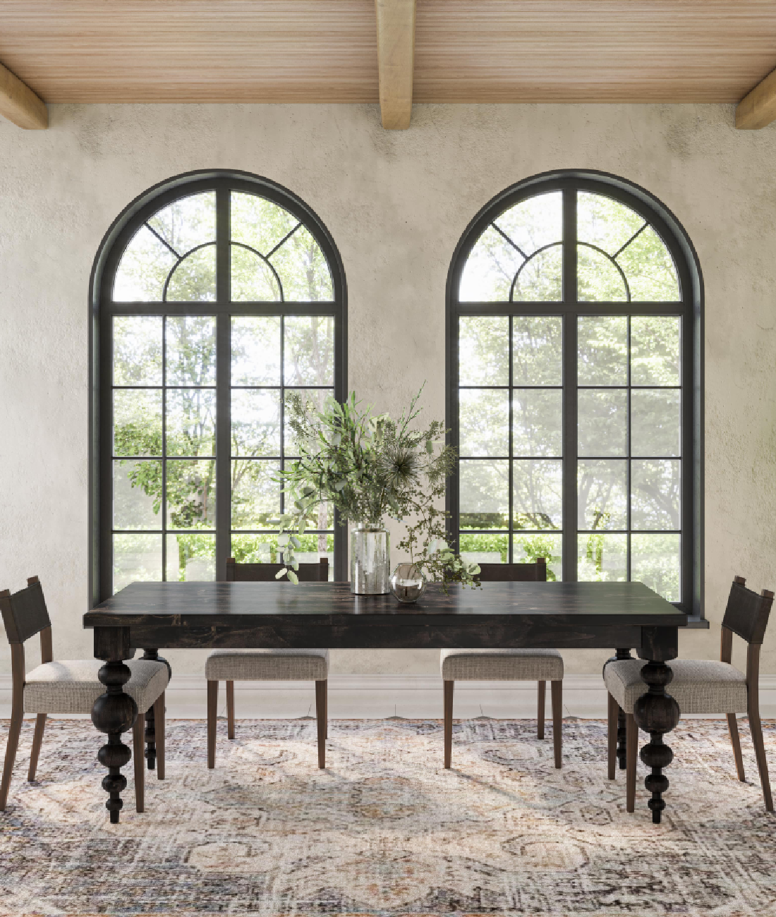 Opal Solid Wood Dining Table - Lakkadhaara