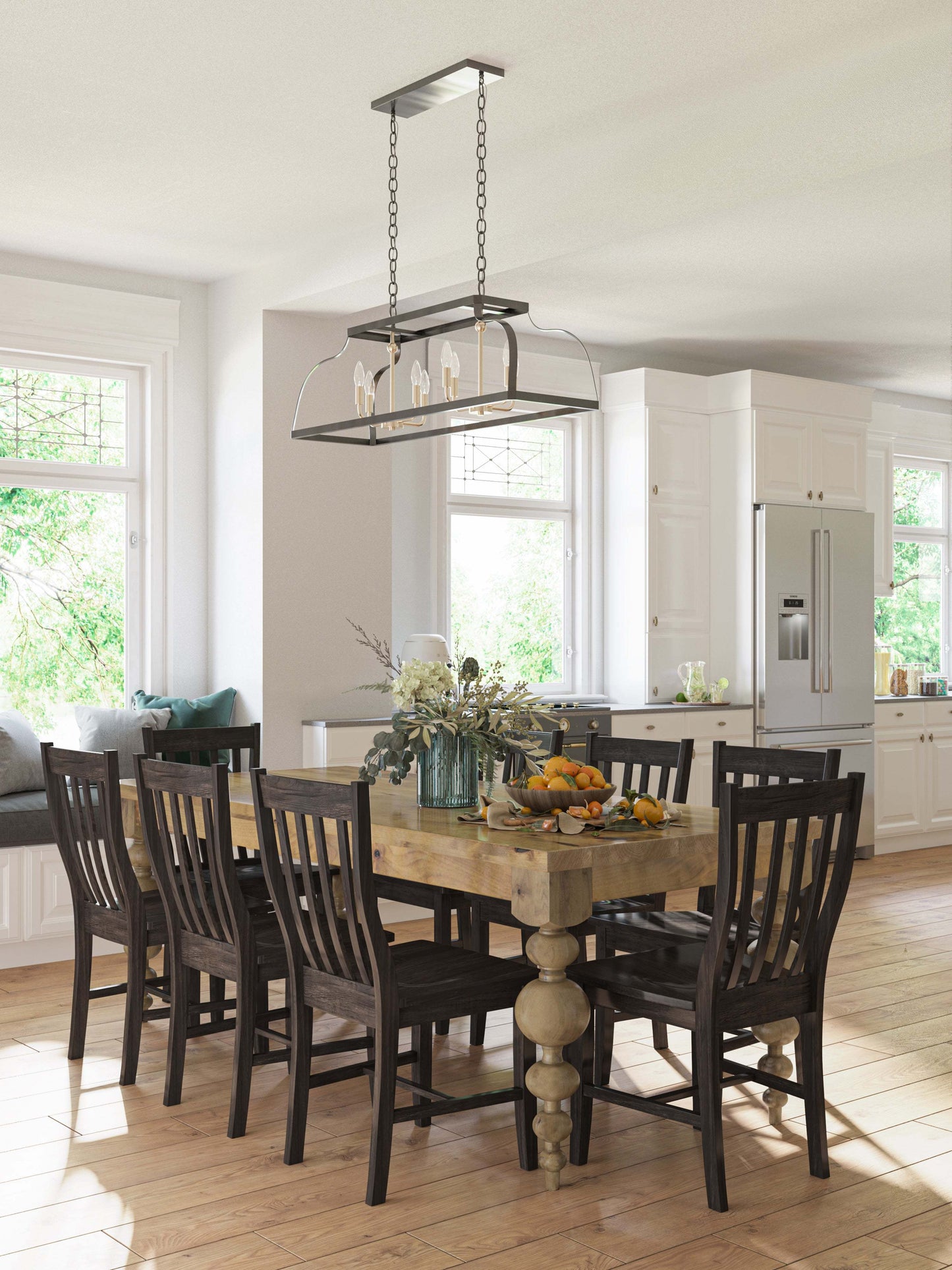 Opal Solid Wood Dining Table - Lakkadhaara