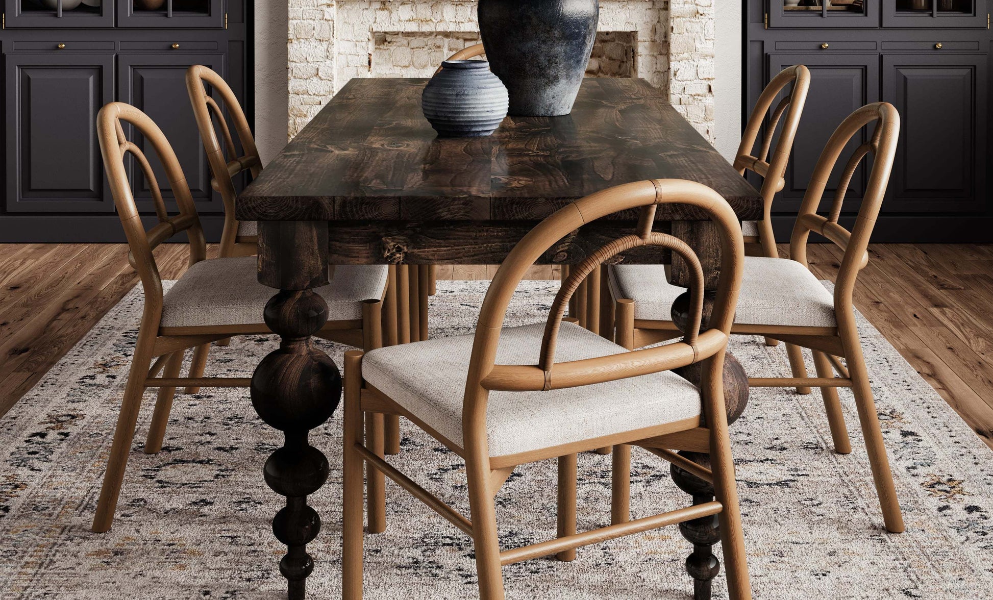 Opal Solid Wood Dining Table - Lakkadhaara