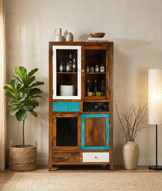Roscof Solid Wood Cupboard For Multipurpose
