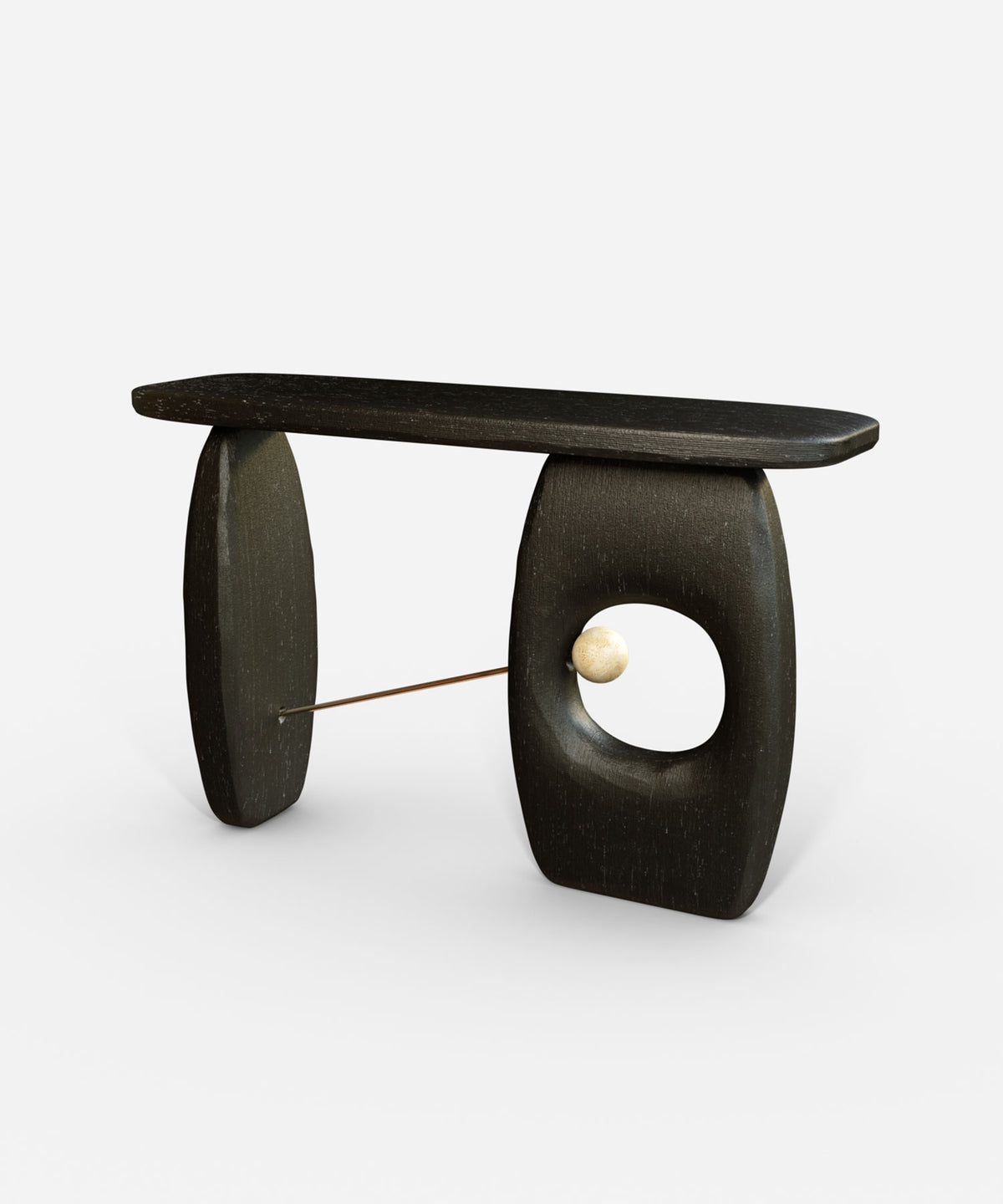 Saga Console Table side view