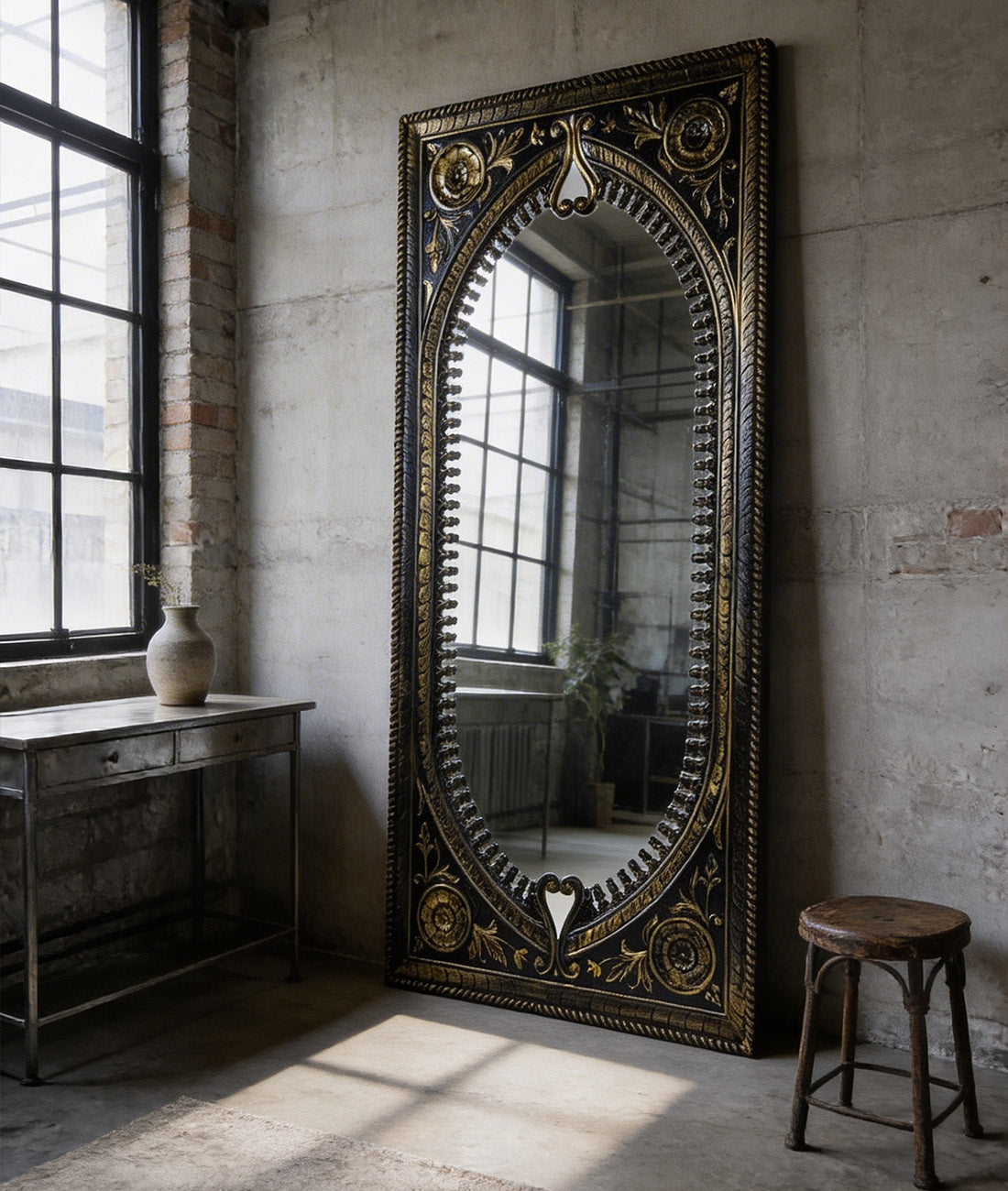 Sukrit Carved Mirror